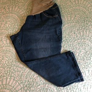 Plus Size Maternity - Denim Capris